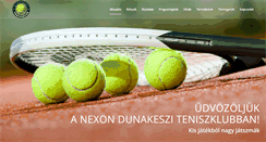 Desktop Screenshot of dunakesziteniszklub.hu